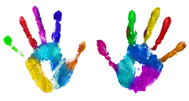 manos-pintadas – Mi vida en azul brillante